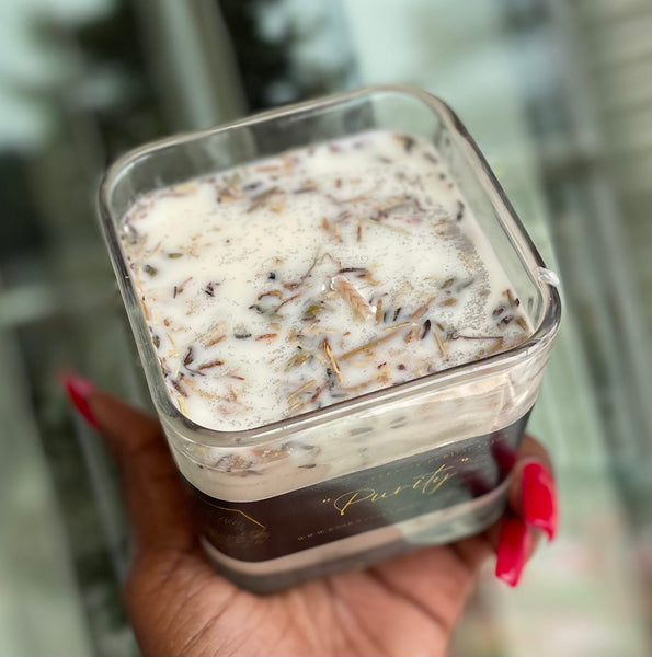 “Purity” Spelled Intention Candle