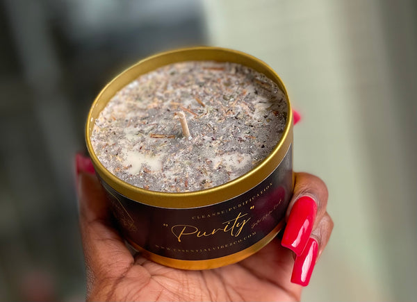 “Purity” Spelled Intention Candle