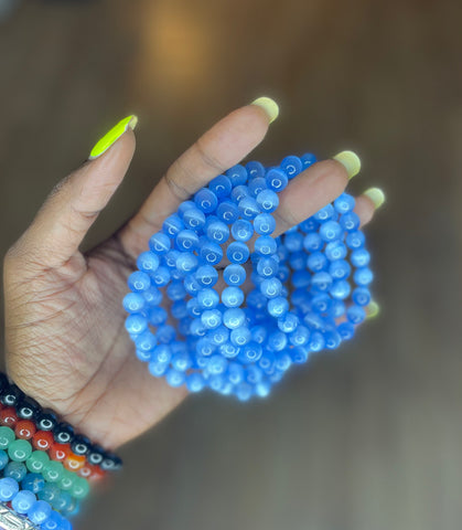 Blue Selenite | Authentic Gemstone Bracelet