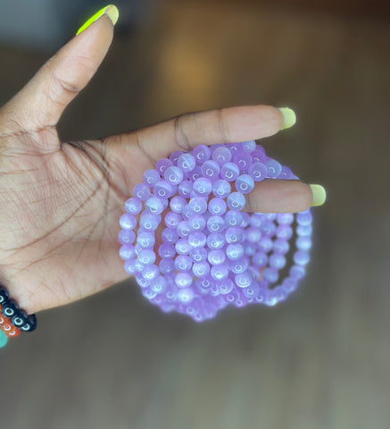 Purple Selenite | Authentic Gemstone Bracelet